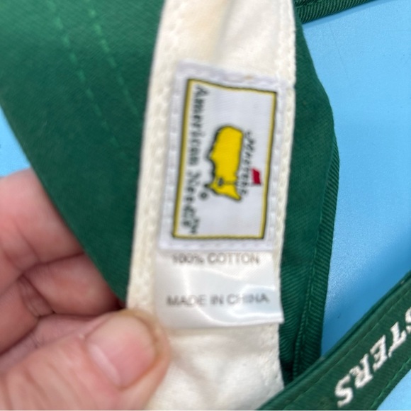 Masters Golf American Needle Adjustable Strap Green Visor ⛳️ - Picture 7 of 7